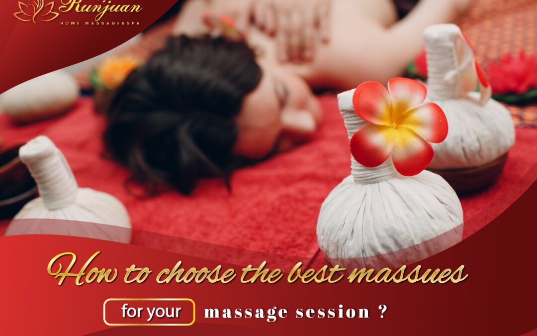 How to choose the best massues for your massage session ?